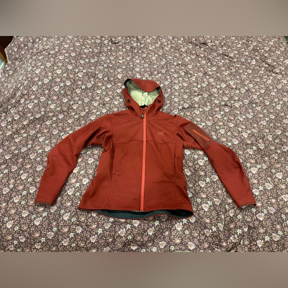 Arc'teryx Brick Red Hooded Jacket